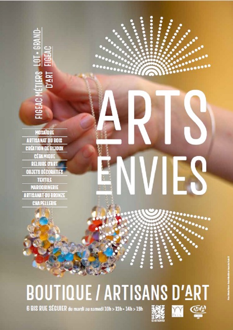 Exposition d’artisans d'art à la boutique éphémère Arts-Envies