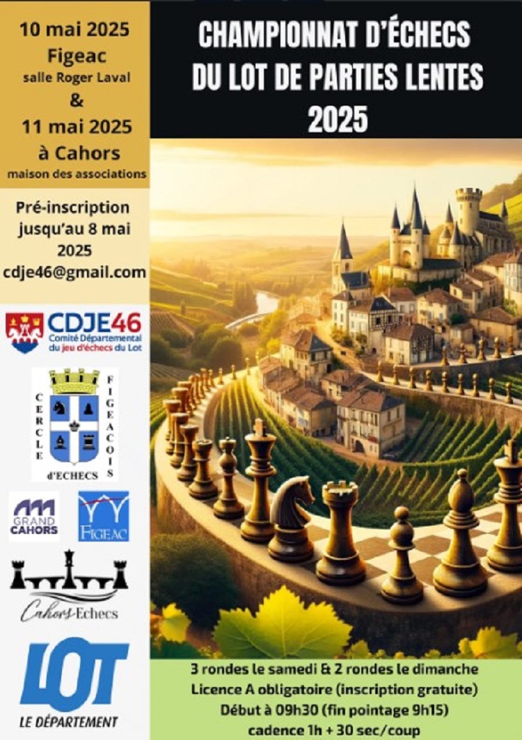 Grand tournoi d'échecs à Figeac