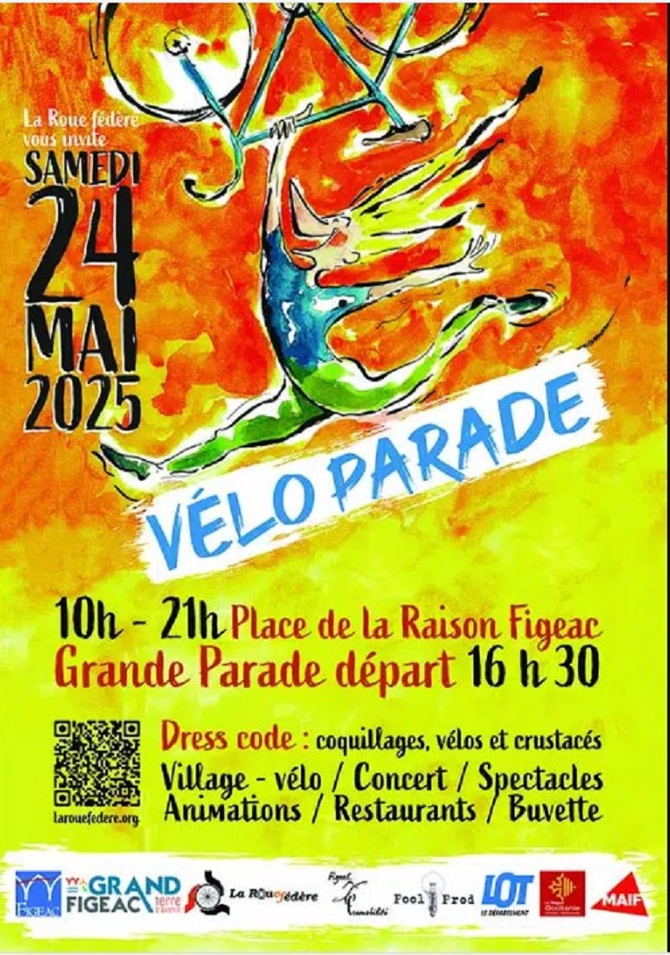 La Roue Fédère – Vélo parade à Figeac