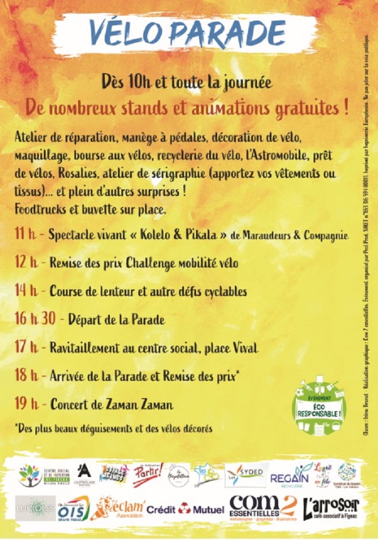 La Roue Fédère – Vélo parade à Figeac