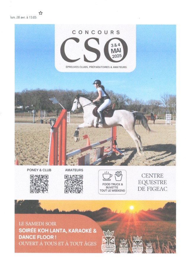 Concours équestre à Figeac