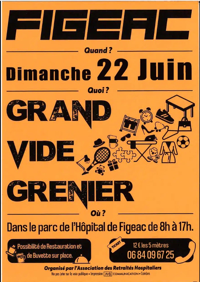 Grand vide-greniers à Figeac