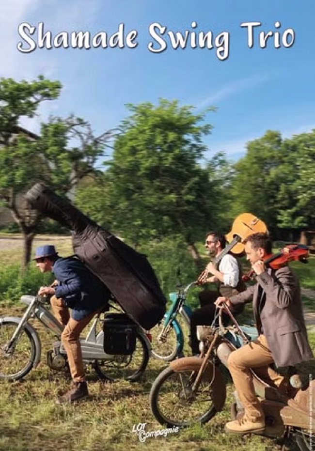 Festival de Théâtre de Figeac, lecture, cinéma, théâtre "ma république à moi", et "la puce à l'oreille", musique "Shamade swing Trio", Figeac