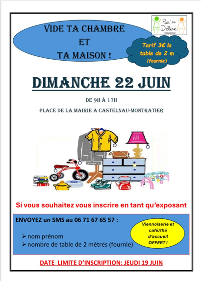 Vide-greniers à Castelnau-Montratier