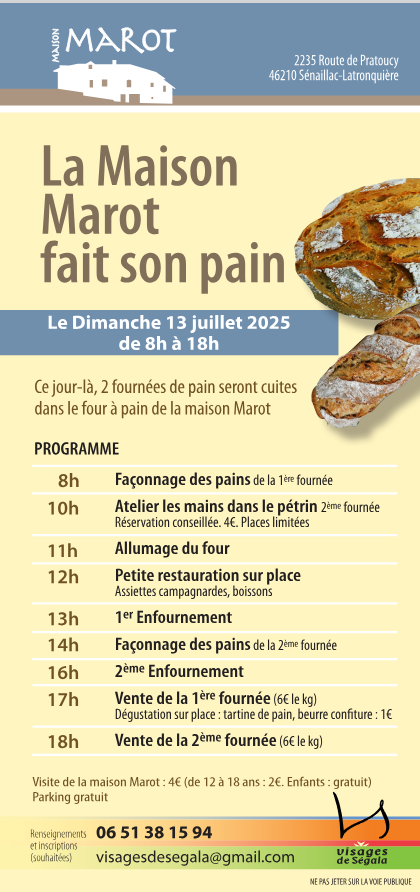 La Maison Marot fait son pain à Sénaillac-Latronquière