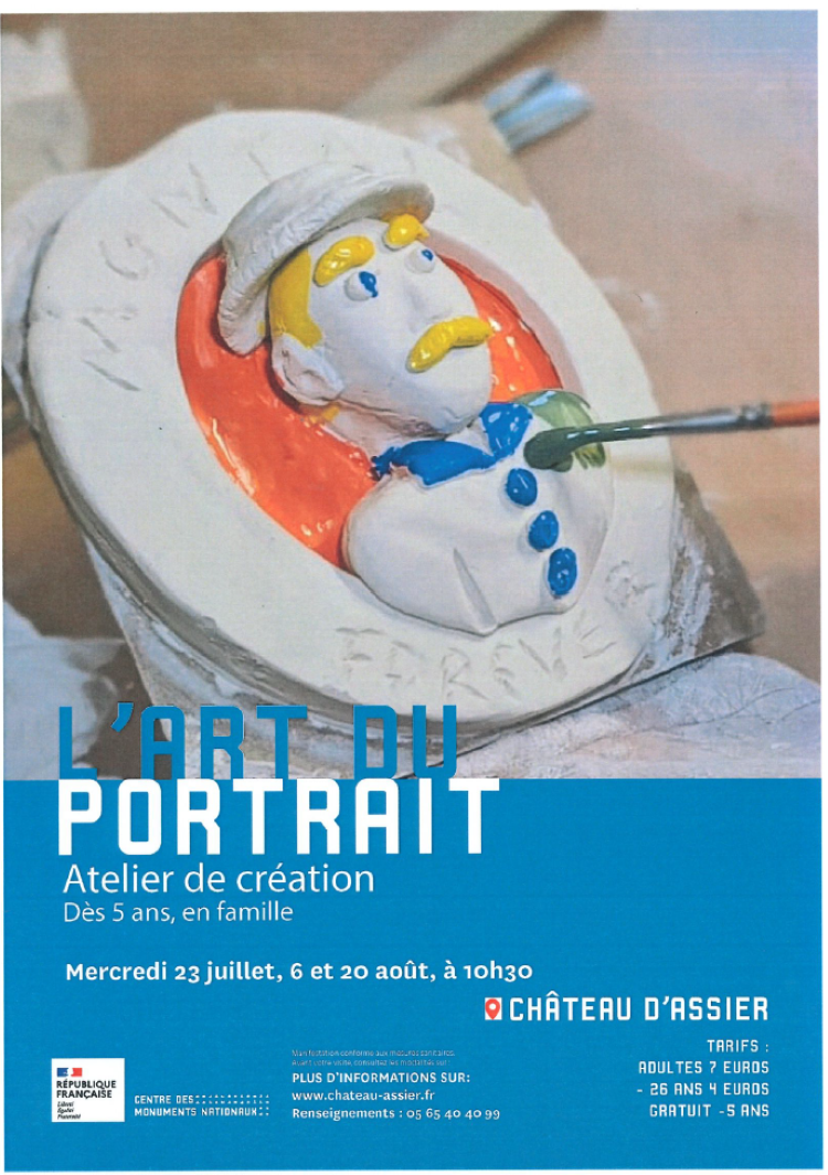 Atelier l'art du portrait au Château d'Assier, Assier - photo 3