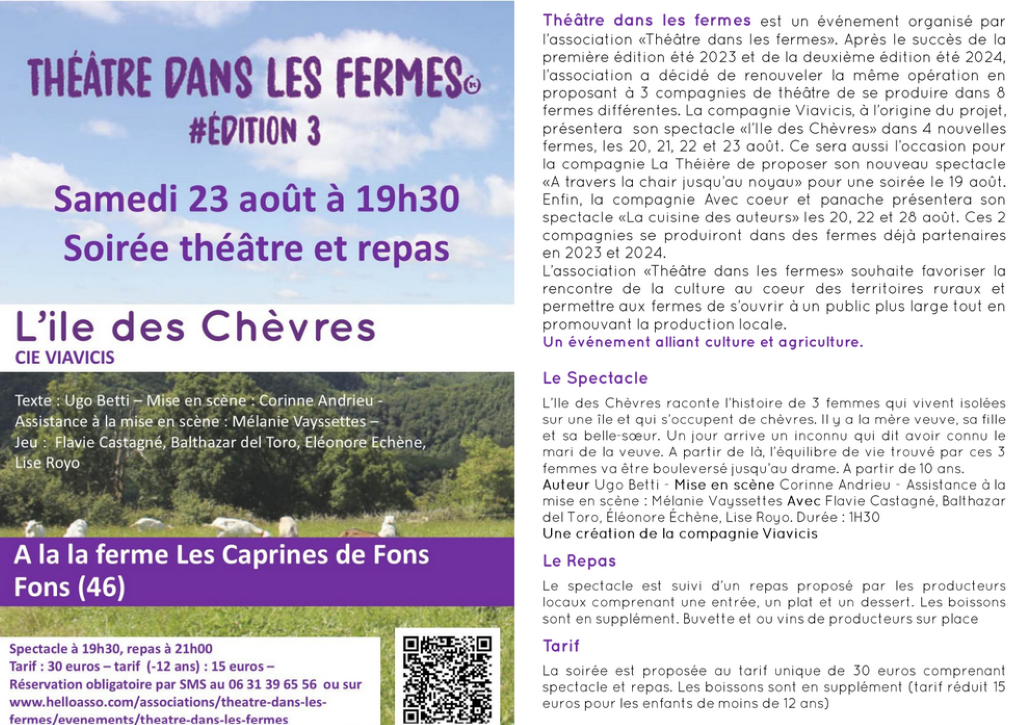 Théâtre dans les fermes : l’Île des Chèvres à Fons, Fons - photo 4