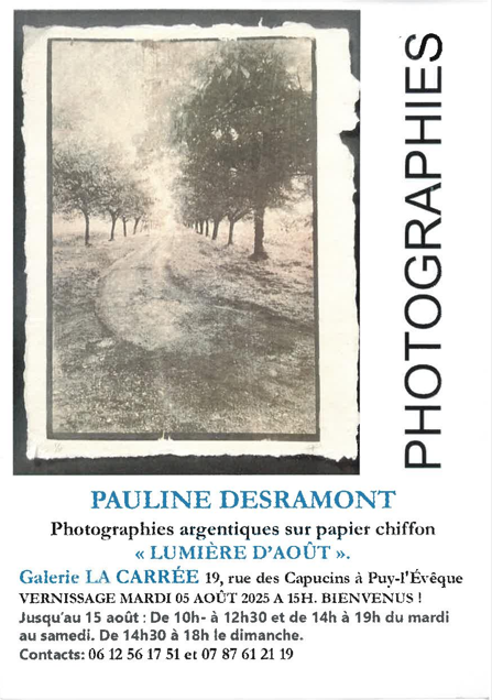 Exposition de photographies à la Galerie La Carré