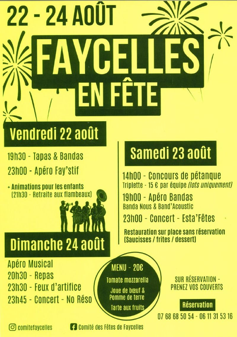 Fête votive de Faycelles, Faycelles