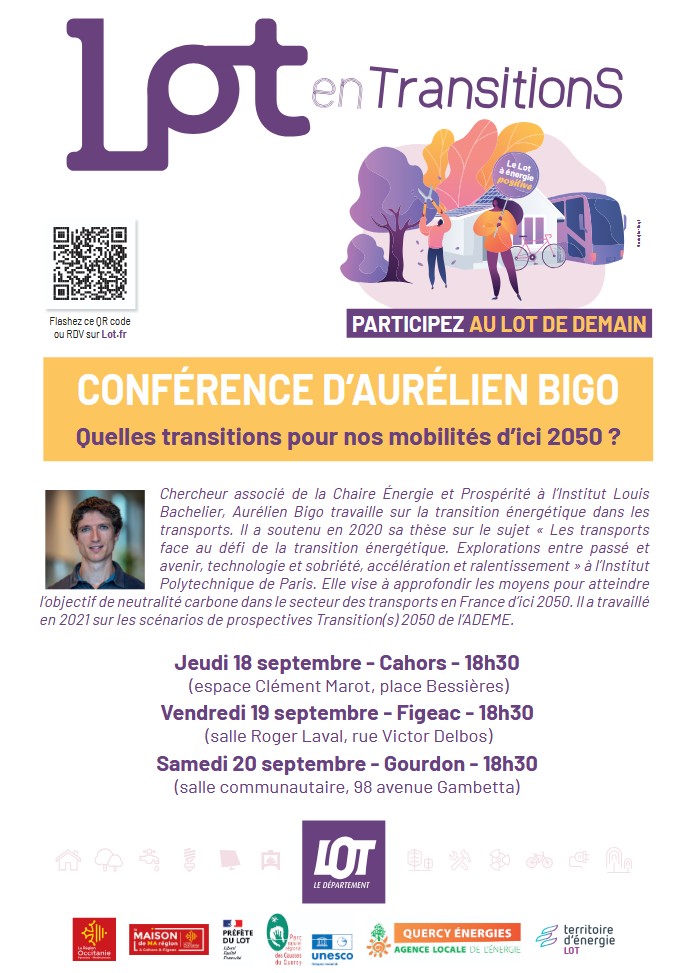 Conférence Quelles transitions pour nos mobilités d’ici 2050 ?