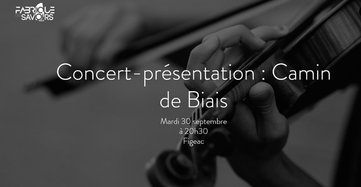 Concert-présentation de Xavier-Vidal à Figeac, "Camins de biais"