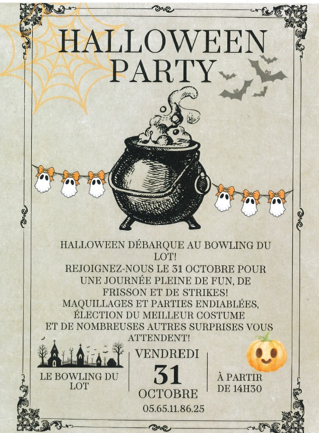 Halloween party au Bowling du Lot à Figeac