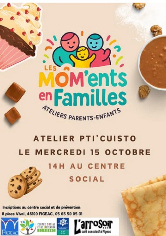 Atelier Cuisine, Centre sociale de Figeac : les Pti Cuisto