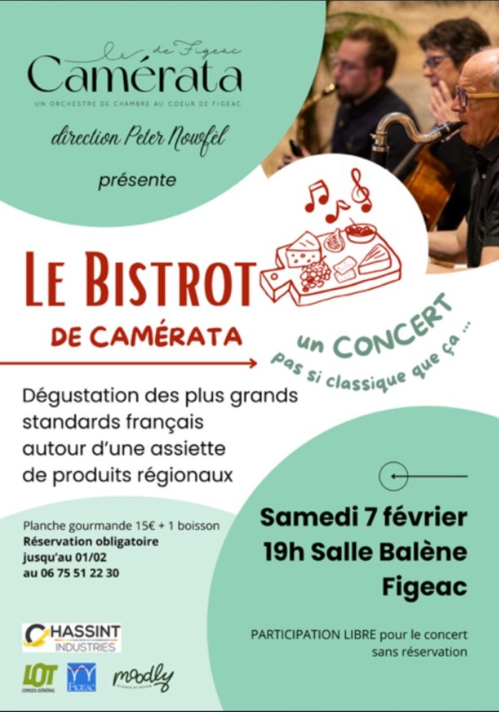 Concert à Figeac, "le Bistrot" de Camérata