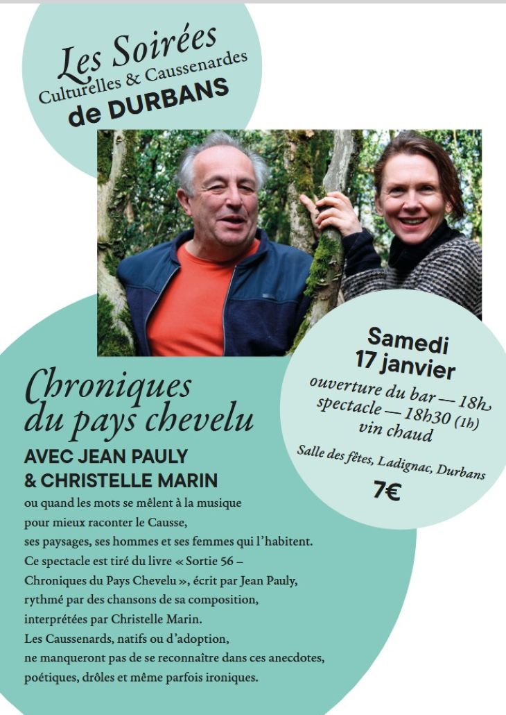 Spectacle "Chroniques du Pays Chevelu" à Durbans