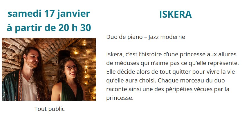 Concert au Caf'Causse d'Assier : Iskera