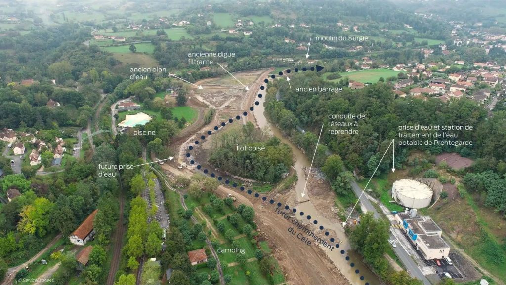 Visite du chantier du Surgié à Figeac