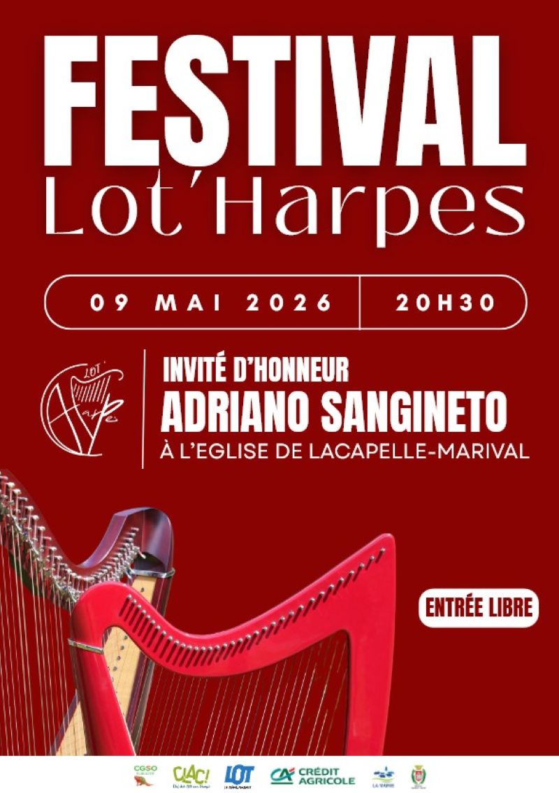 Concert, festival Lot'harpes à lacapelle-Marival