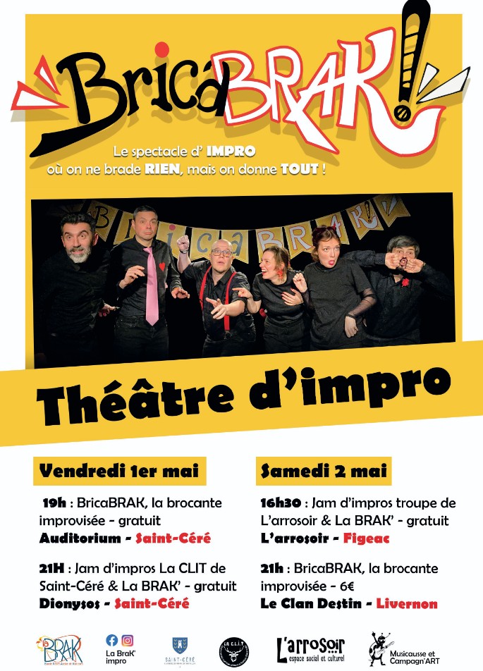 Spectacle “BricabraK” à Livernon — visuel événement