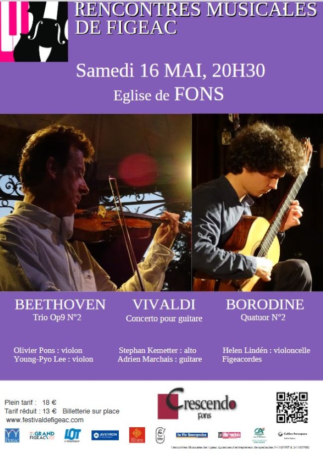 Concert de printemps à l'église de Fons