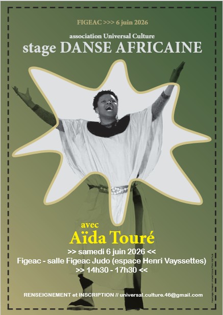 Stages de danse avec Universal culture à Figeac — visuel événement