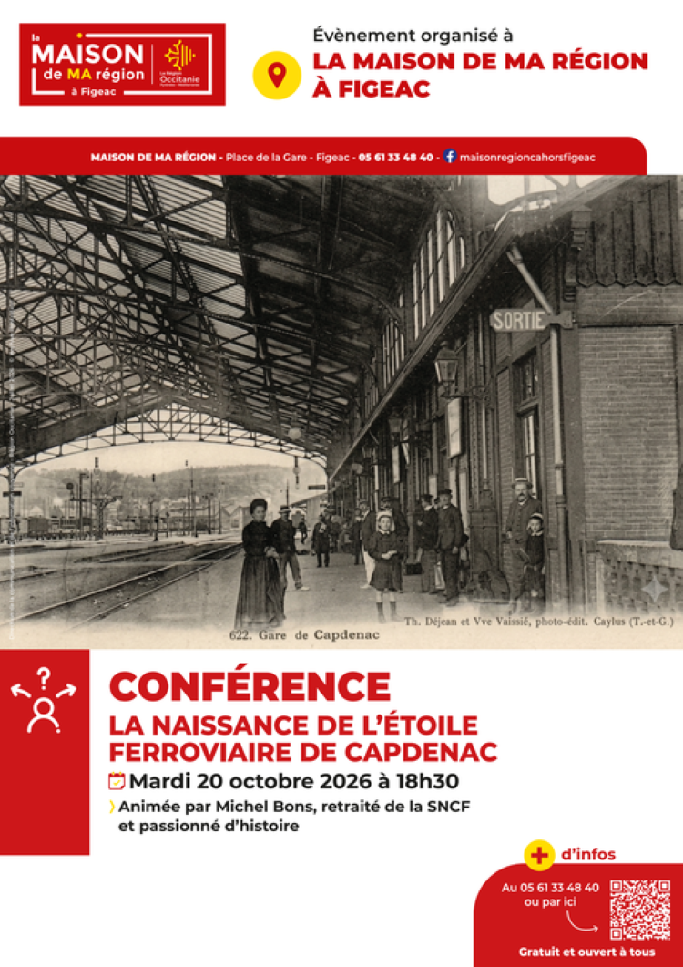 Conférence à Figeac : "La naissance de l’étoile ferroviaire de Capdenac"