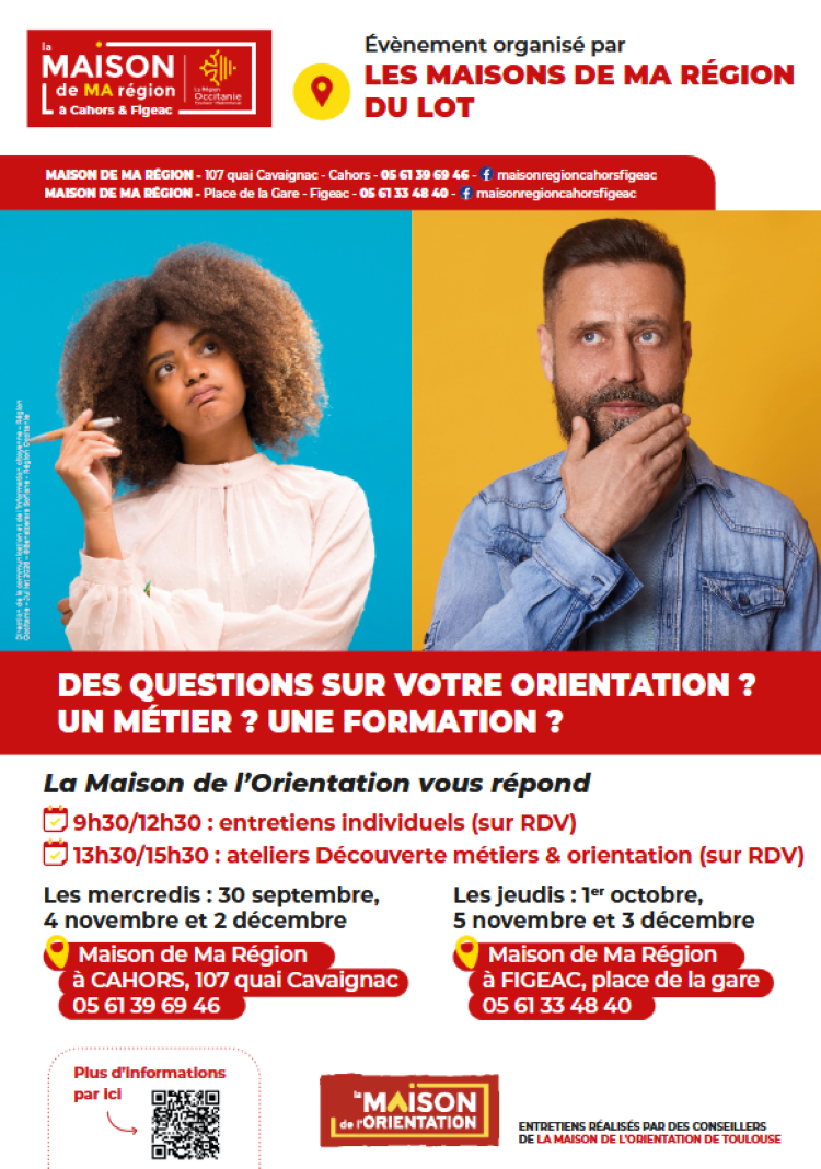 Ateliers d'orientation à Figeac