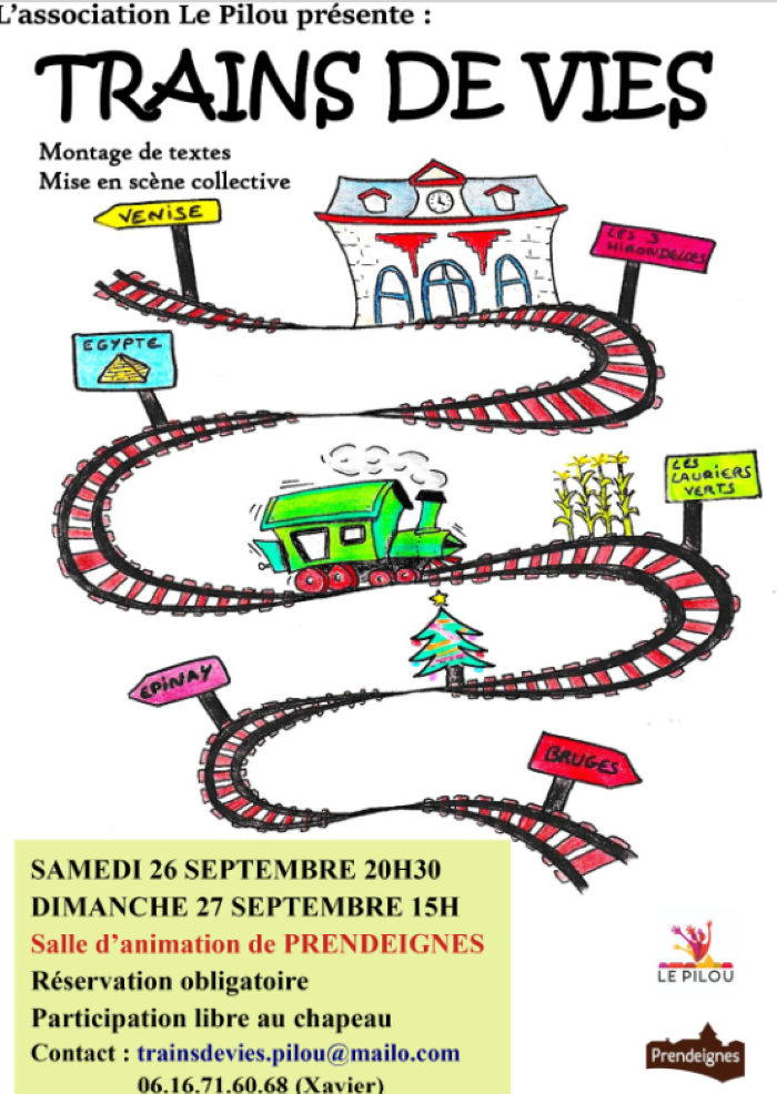 Théâtre à Prendeignes : Train de vies !