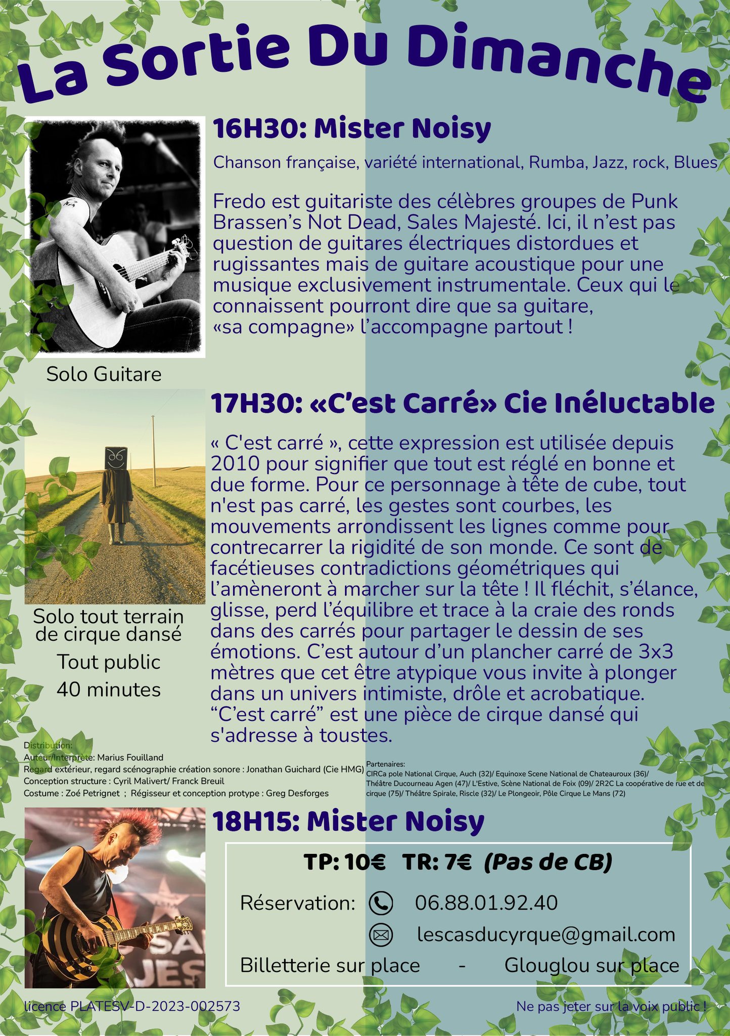 La Sortie du Dimanche : Spectacle "C'est Carré" de la Cie Inéluctable