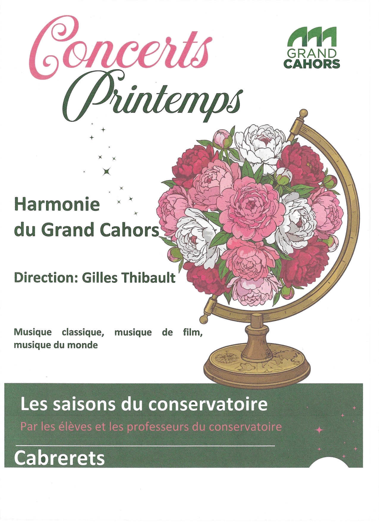 Concert à Cabrerets : Harmonie du Grand Cahors