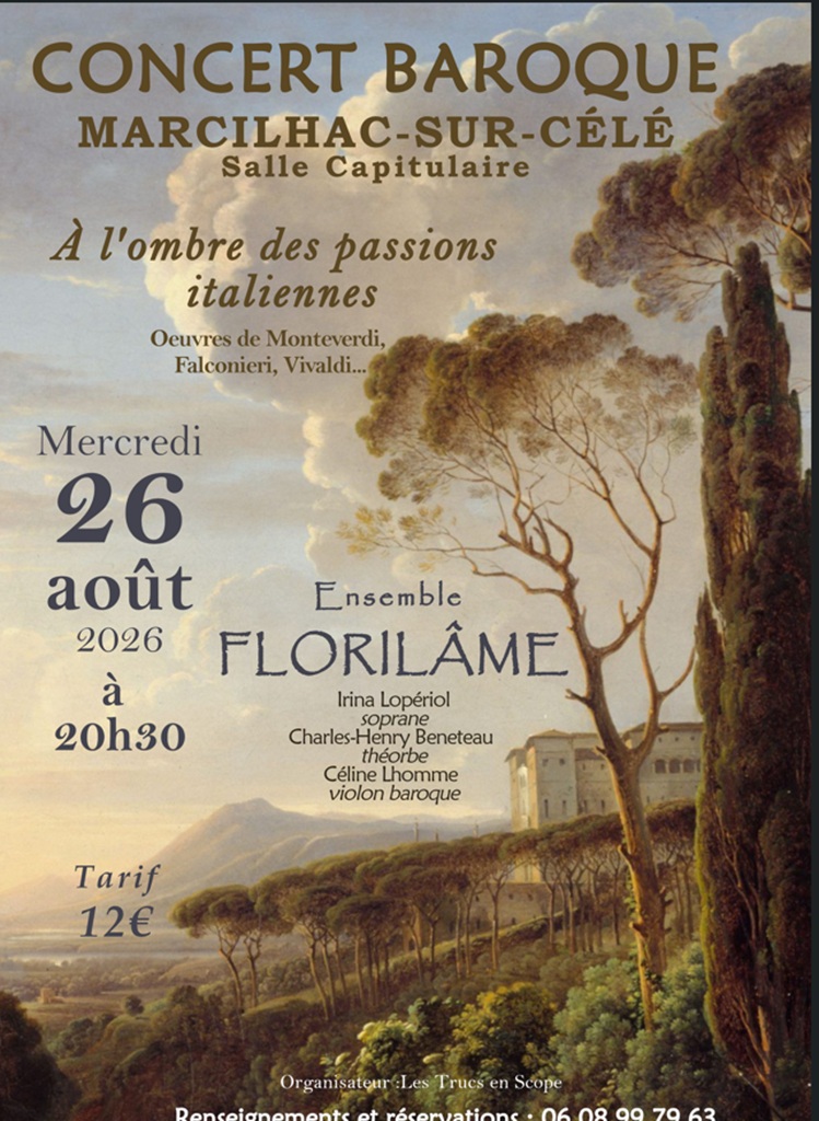 CONCERT BAROQUE avec l' Ensemble FLORILÂME — visuel événement