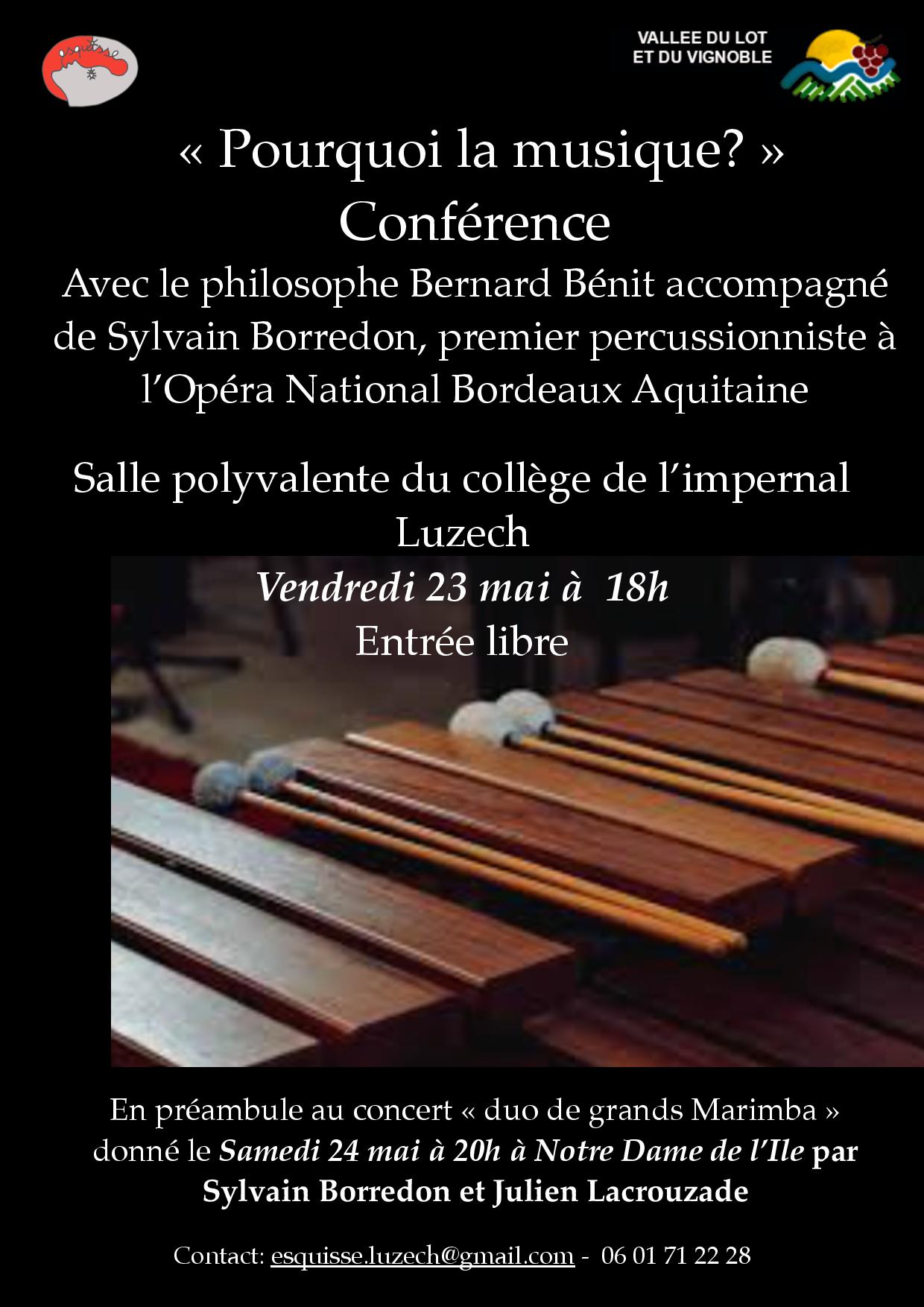 Conférence « pourquoi la musique? »