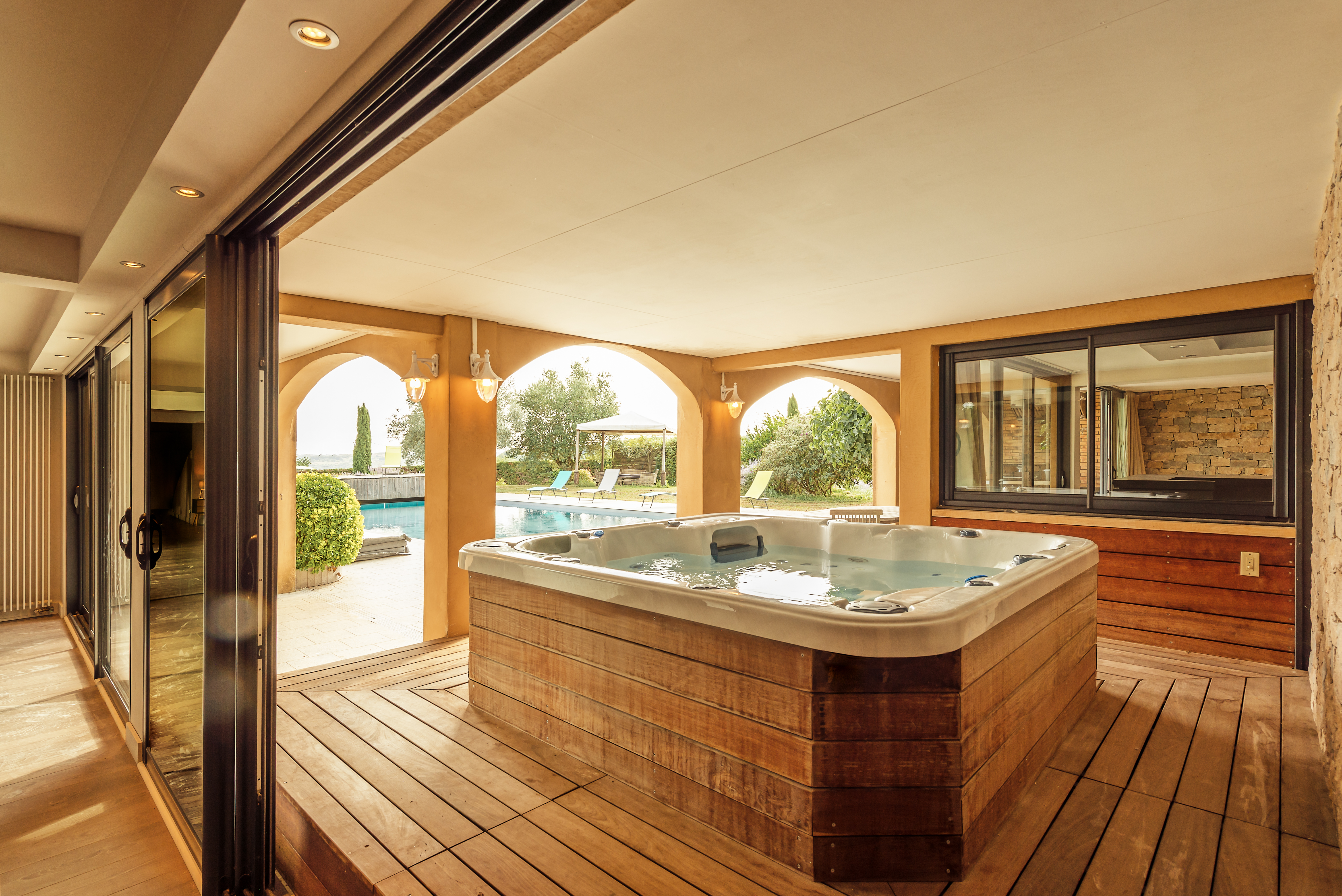 La Villa Bleue, Hammam, Piscine et Jacuzzi, Capdenac - photo 14