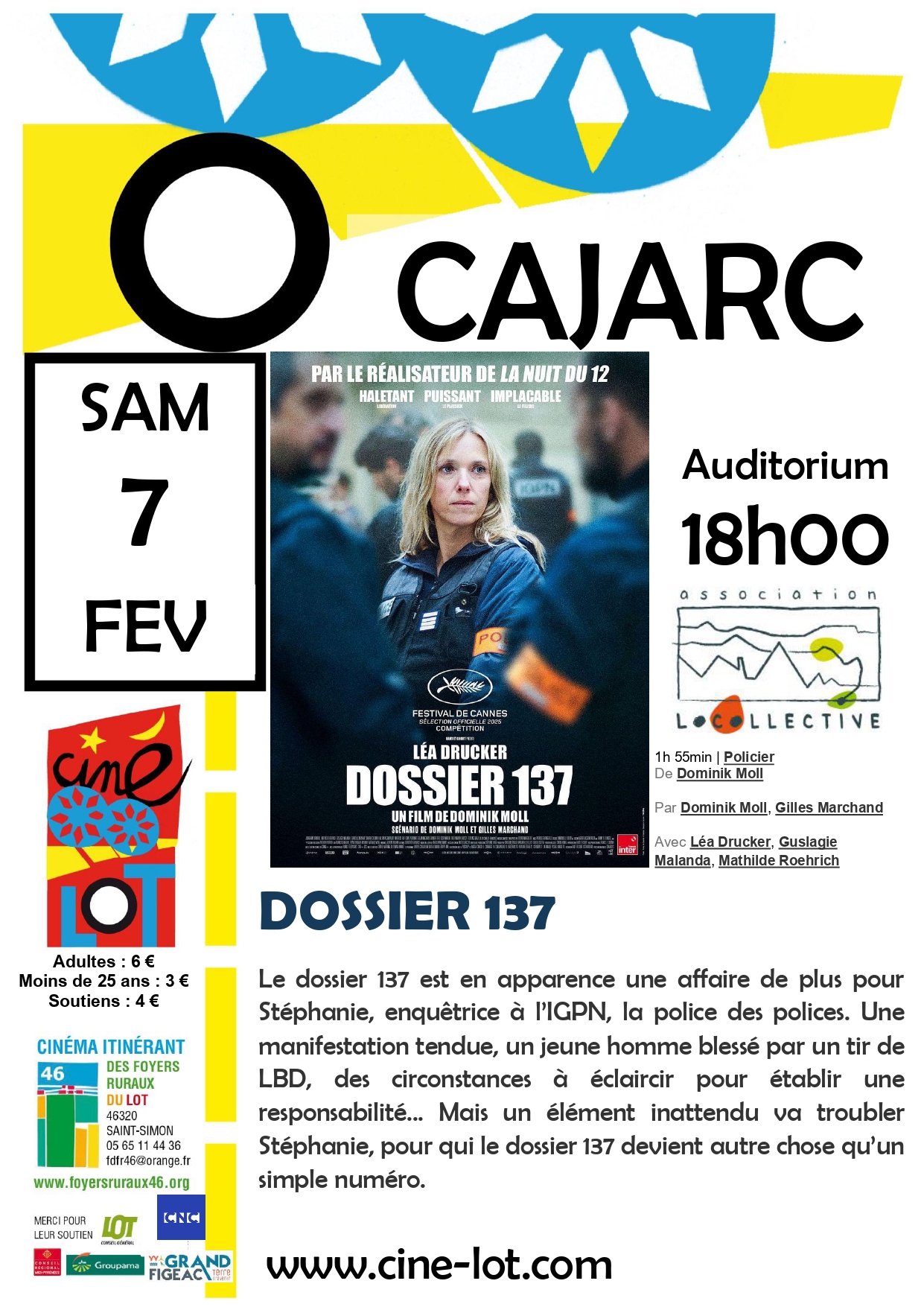 Cinélot  à Cajarc  : dossier 137 !