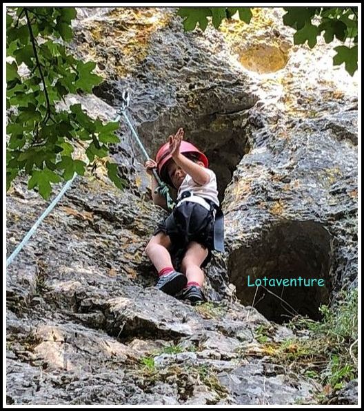 Lot Aventure - Base de Saint-Cirq-Lapopie - Escalade