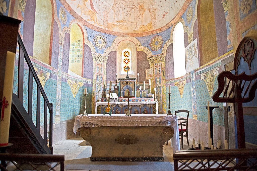 Fresques de l'Église St Georges à St Cirq Madelon, Saint-Cirq-Madelon - photo 2