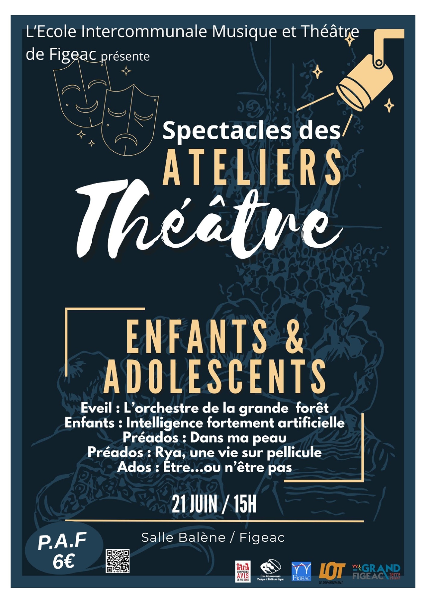 Spectacle des ateliers théâtre – enfants et adolescents à Figeac