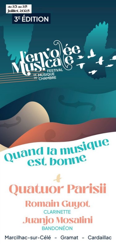 Concert : Festival « Quatuors PARISII» « L’envolée musicale » avec Juanjo Mosalini