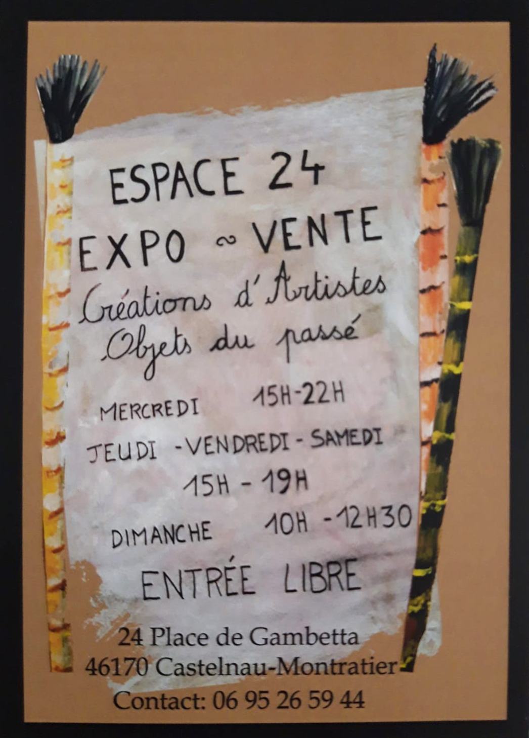 Exposition à l'atelier galerie 24