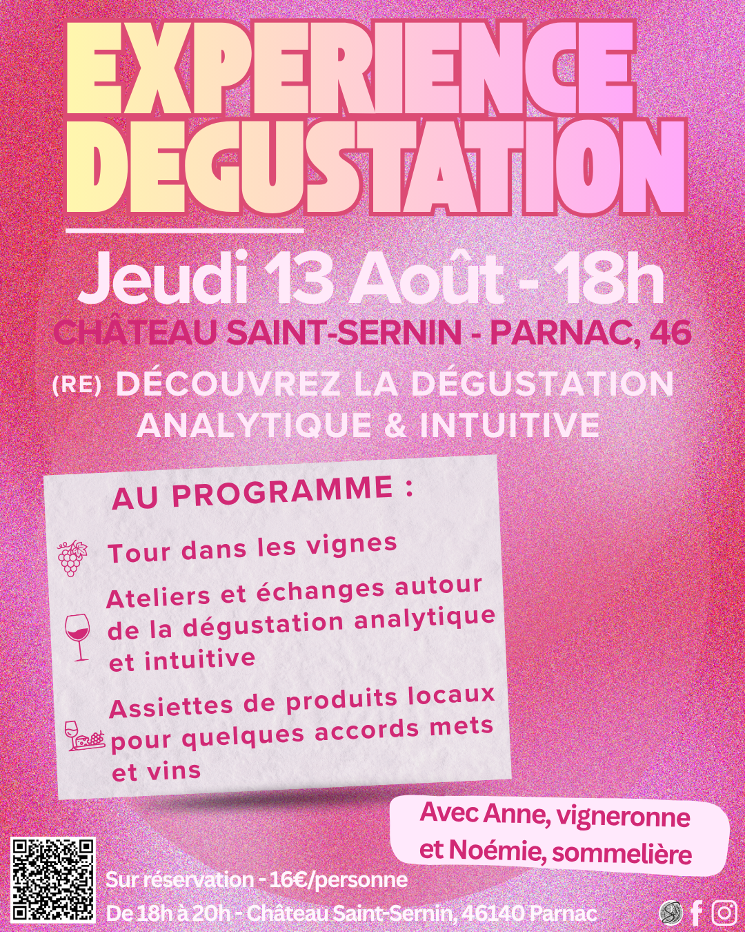 Expérience dégustation