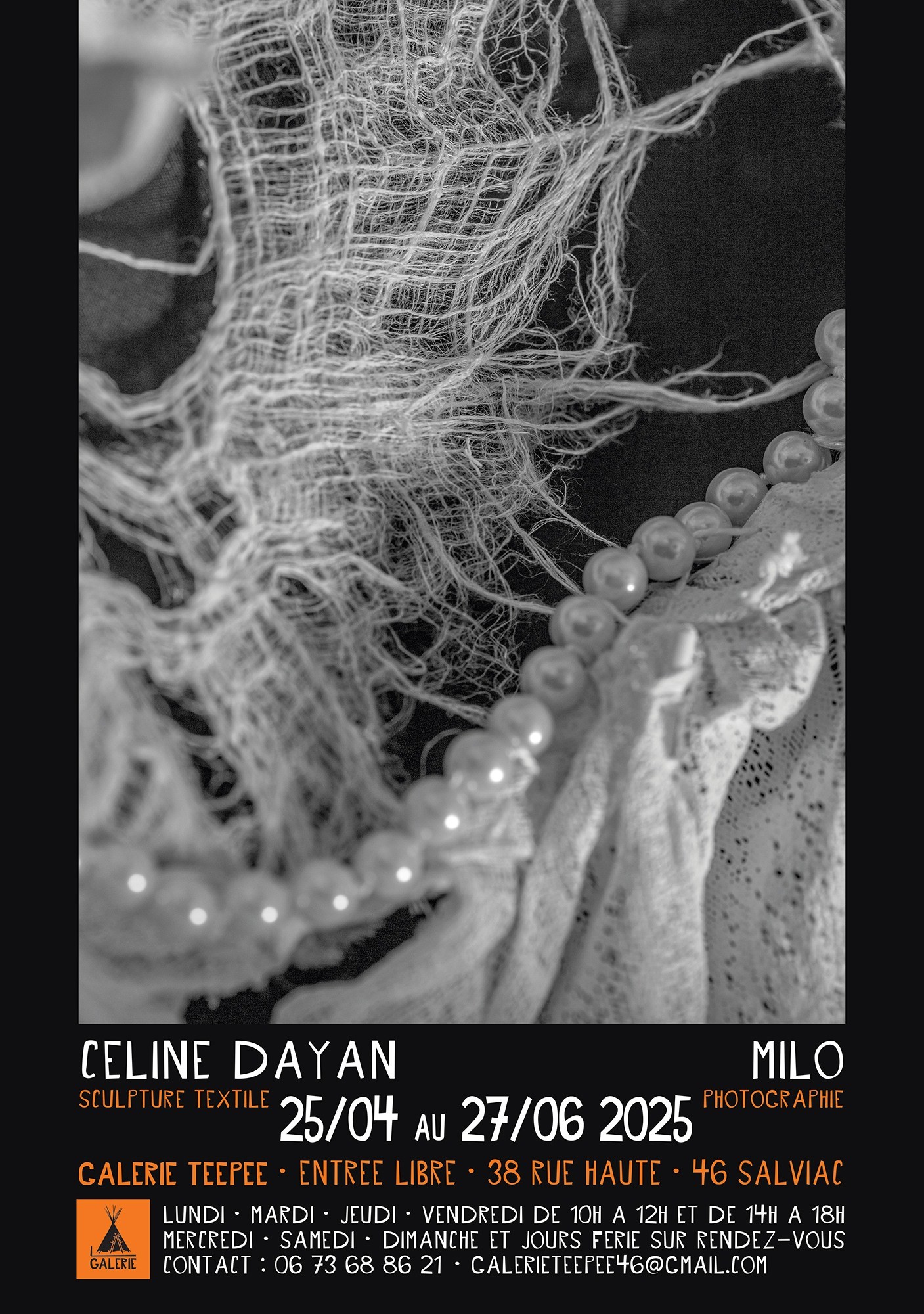 Exposition des oeuvres de Céline Dayan et Milo à la Galerie TeePee