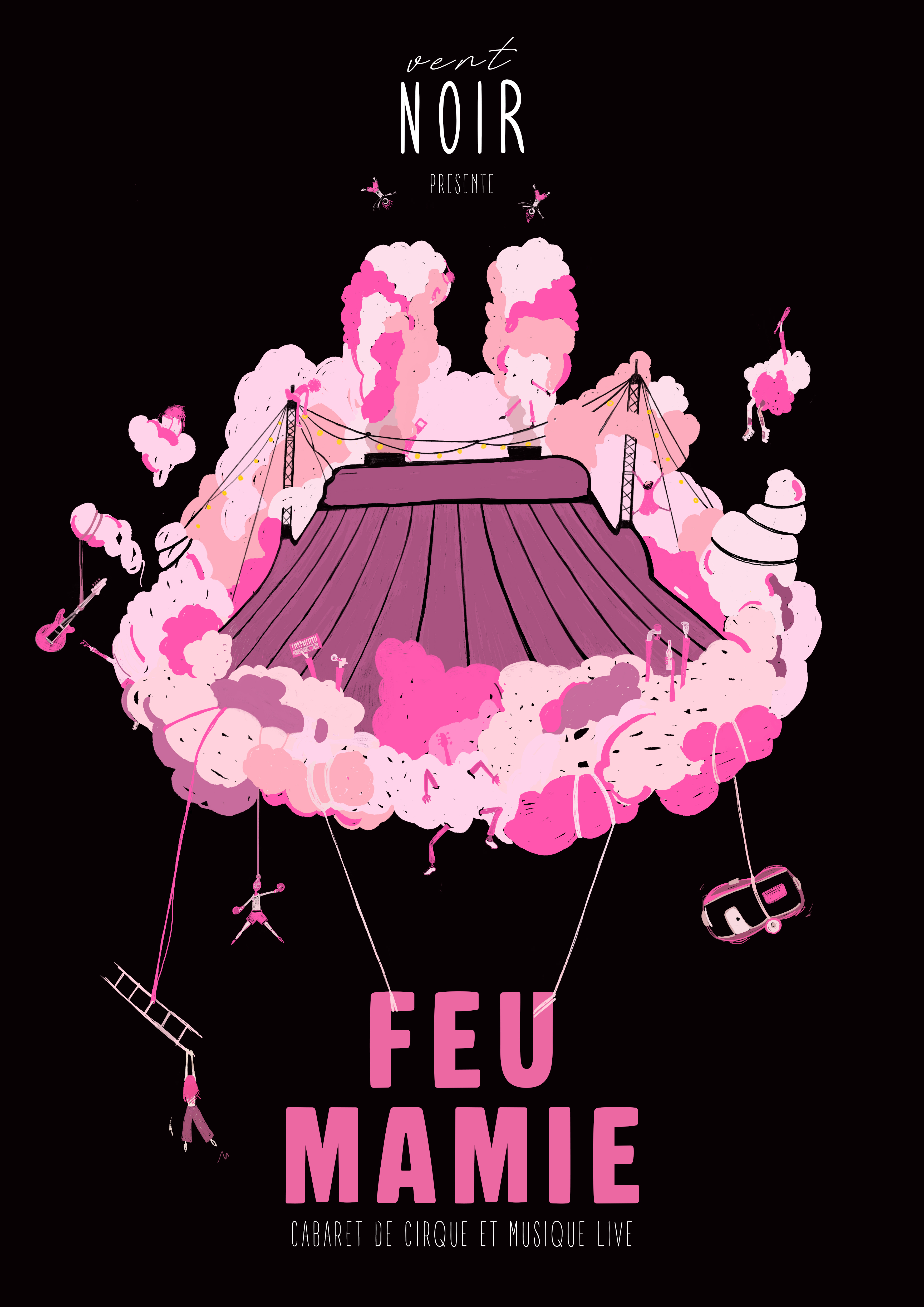 Cabaret de cirque et musique live : "Feu mamie"