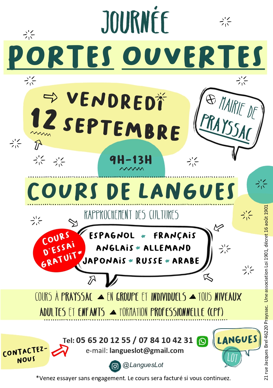 Langues Lot : matinée portes ouvertes