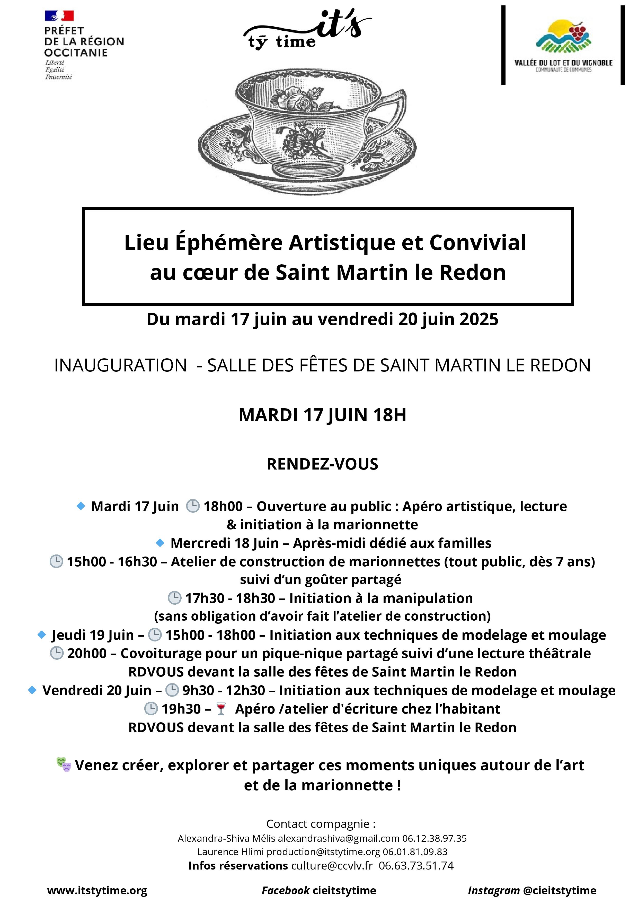 Résidence de territoire de la Cie It's Ty Time à Saint-Martin-le-Redon, Saint-Martin-le-Redon - photo 2