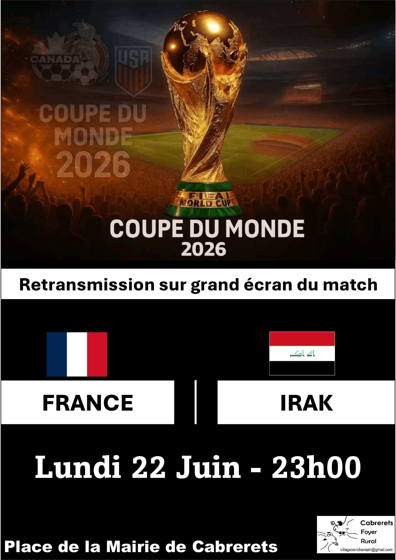 Retransmission des matchs de la Coupe du Monde à Cabrerets, Cabrerets - photo 2