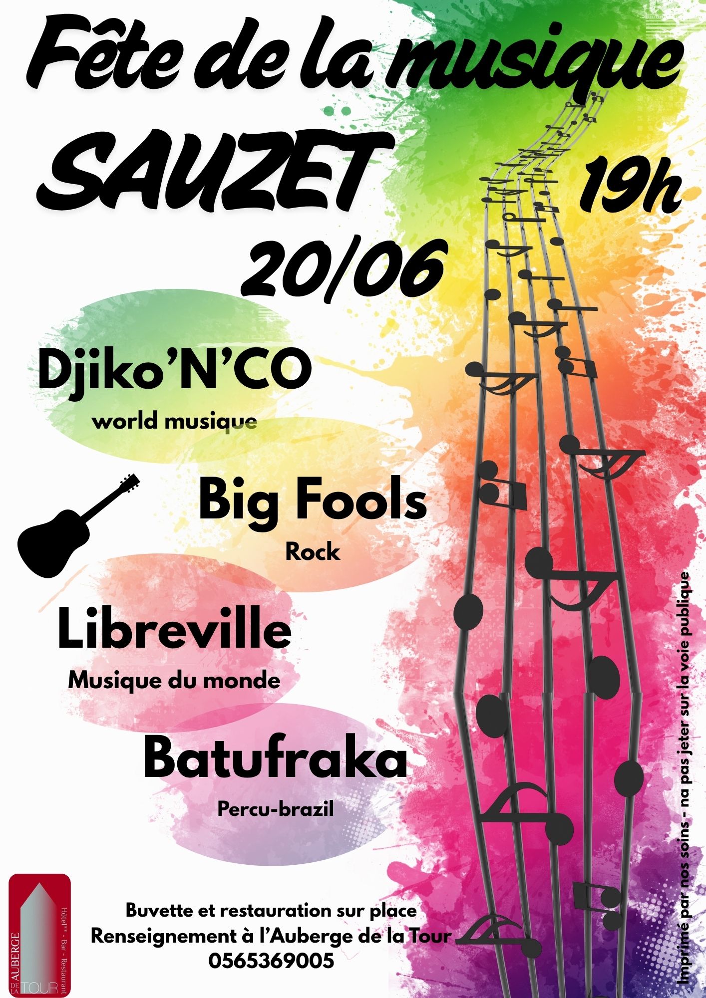 Fête de la Musique à l'auberge de la Tour à Sauzet