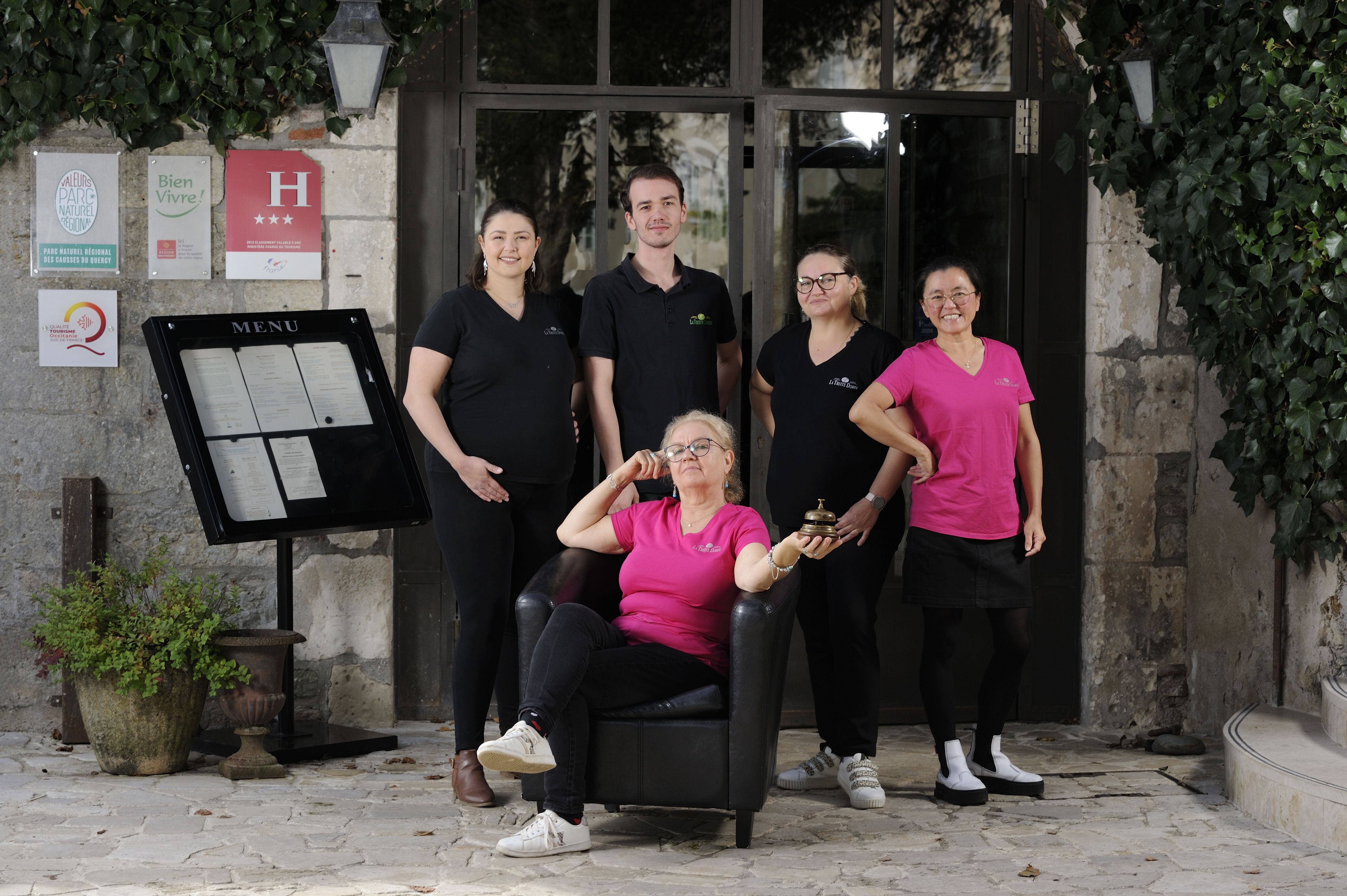 L'équipe en réception