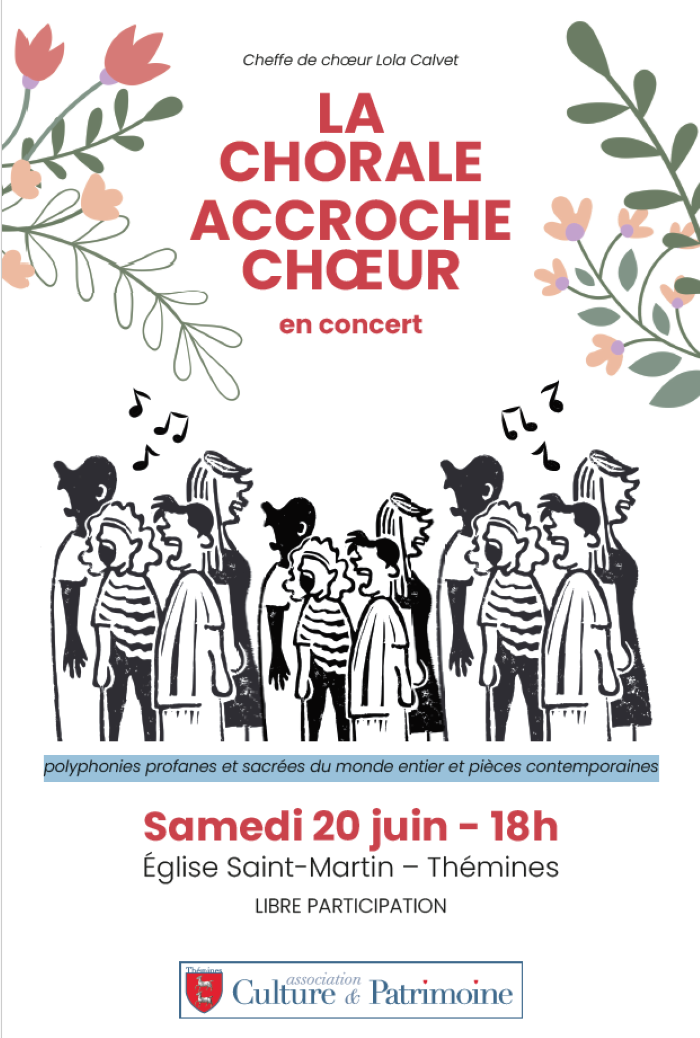 Concert de la chorale « Accroche Chœur » à Thémines
