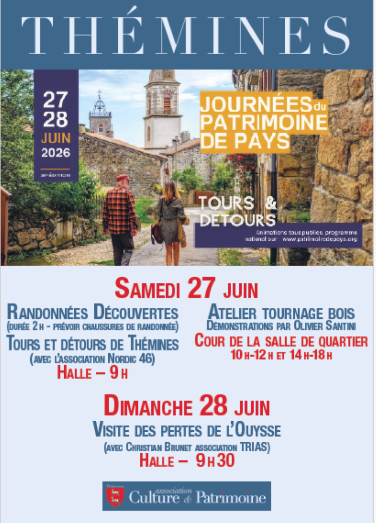 Journées du Petit Patrimoine de Pays à Thémines