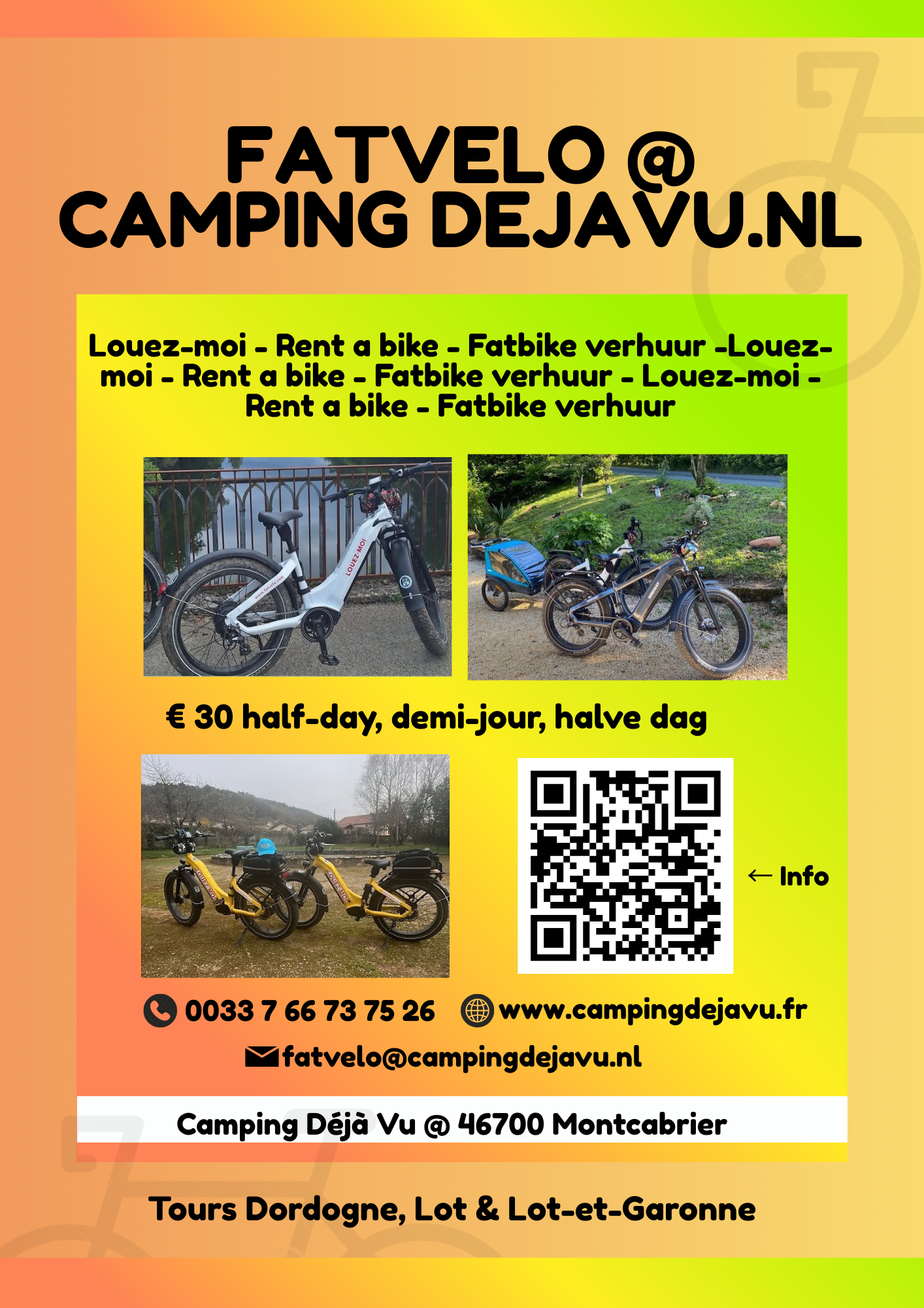 Fatvelo - location de fatbike au Camping Déjà Vu, Montcabrier - photo 10